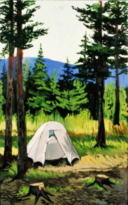 Camp, Acrylic on Canvas