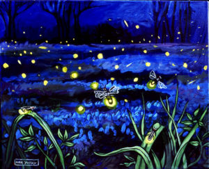 Fireflies, Acrylic on Canvas
