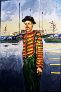 Sad Clown, Acrylic on Canvas