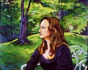 Summer Self Portrait, Acrylic on Canvas