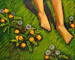 Barefoot, Acrylic on Canvas