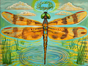 Dragonfly, Acrylic on Canvas
