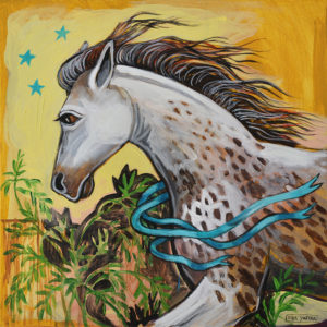 Freckled Horse, Acrylic on Canvas