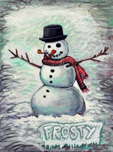 Frosty, Acrylic on Canvas