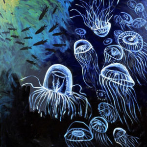 Jellyfish, Acrylic on Canvas