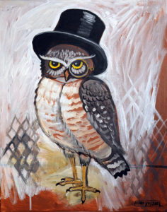 Mr. Owl, Acrylic on Canvas