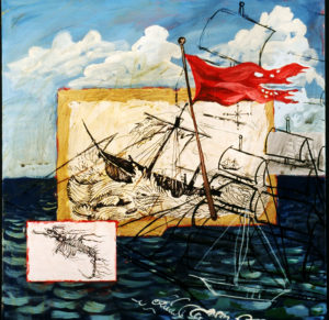 Shipwrecked, Acrylic on Canvas