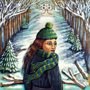 Winter Path, Acrylic on Canvas